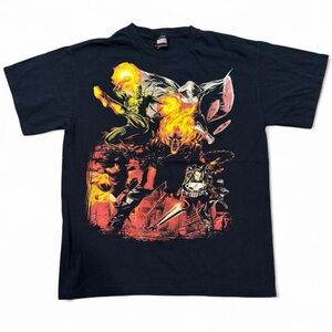 Marvel black cotton t-shirt Size M mad engine